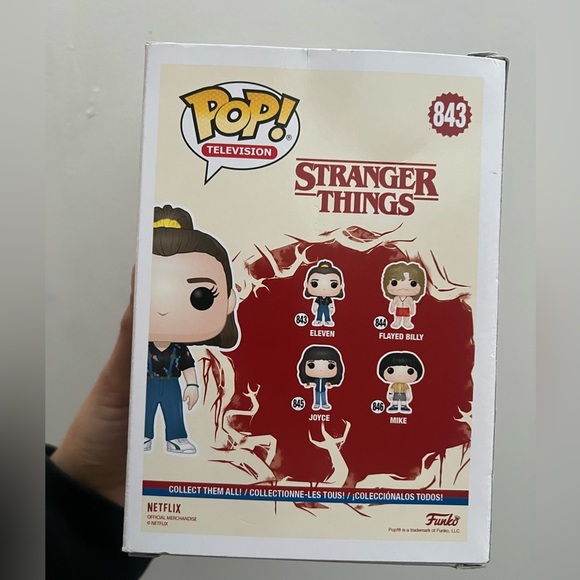 POP! TELEVISION STRANGER THINGS 843 ELEVEN
VINYL FIGURE FUNKO 2375428 new in box - Picture 5 of 8
